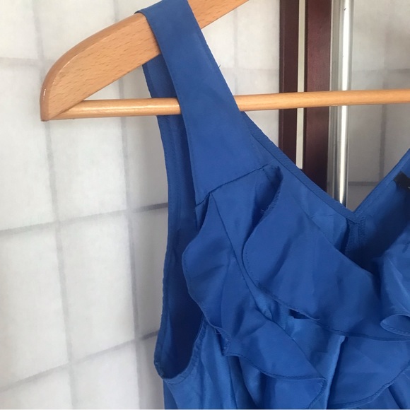 ZINGA Blue Top with Ruffles Size M - Picture 5 of 12